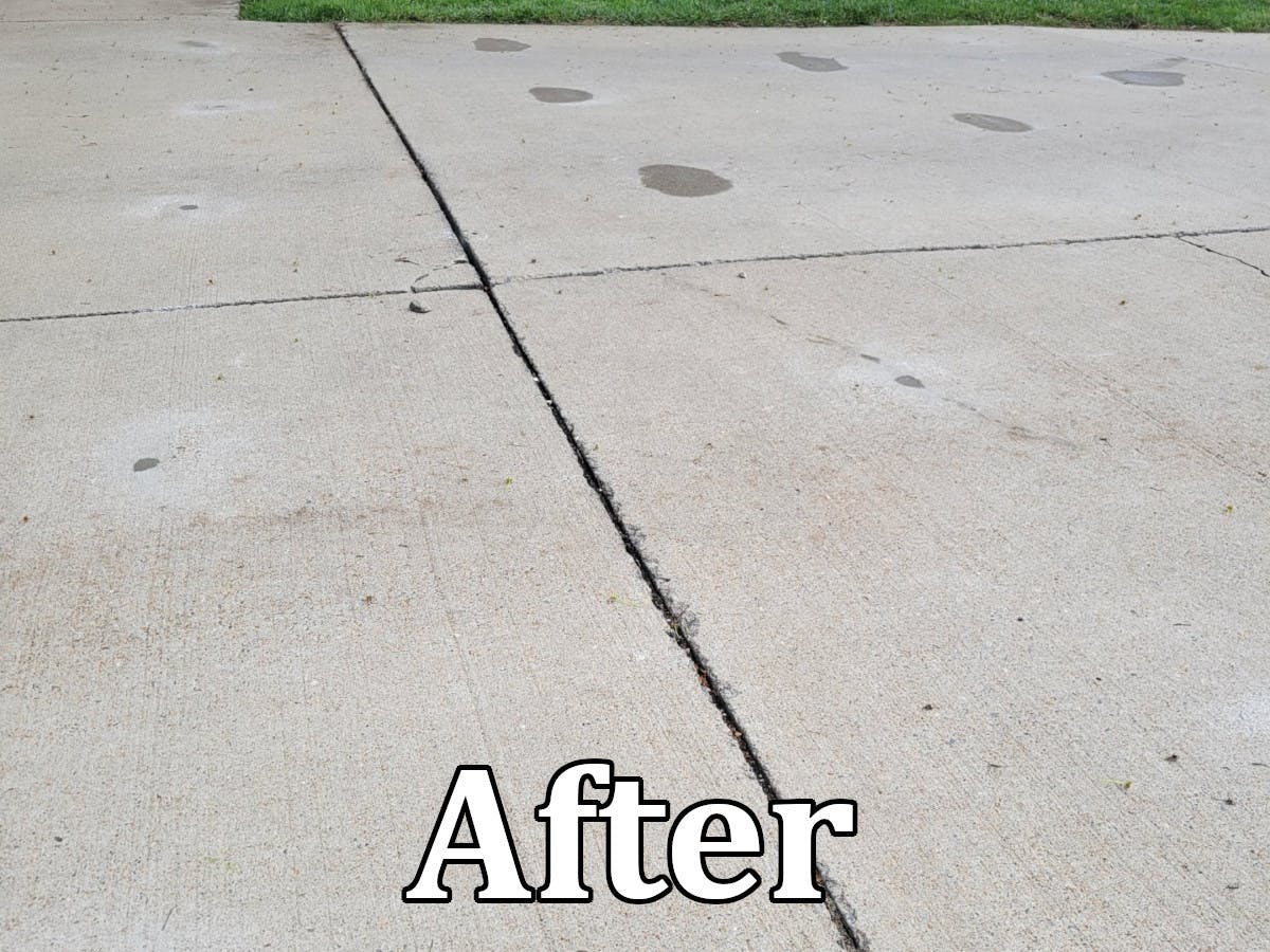 Driveway after leveling